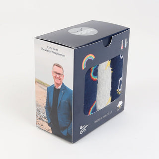 Men's Welsh Weatherman x Corgi 'Storm' 3-Pair Cotton Gift Box - Corgi Socks