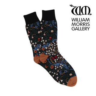 Men's William Morris Blackthorn 1892 Cotton Socks - Corgi Socks