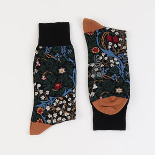 Men's William Morris Blackthorn 1892 Cotton Socks - Corgi Socks