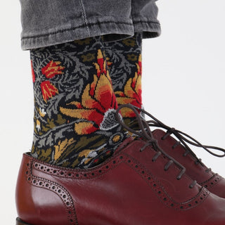 Men's William Morris Snakeshead 1876 Cotton Socks - Corgi Socks