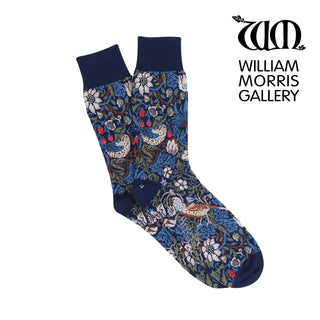 Men's William Morris Strawberry Thief 1883 Cotton Socks - Corgi Socks