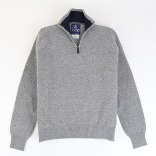 Men's Zip Neck Sweater - Corgi Socks