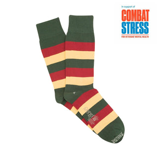 Mercian Regimental striped Cotton Socks - Corgi Socks