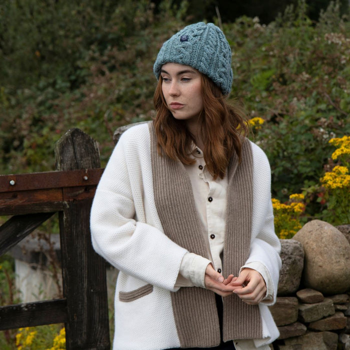 Cable Knit Wool Beanie