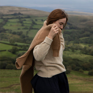 Women's Donegal Wool Collared Sweater