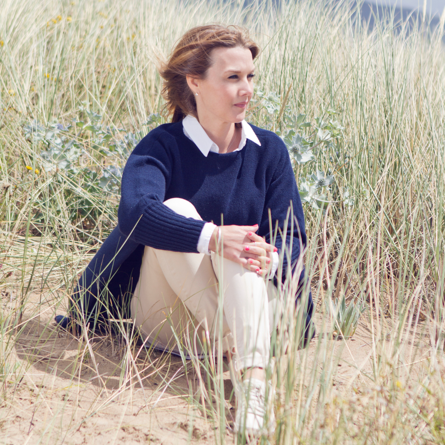 Women's Cashmere Draped Sweater