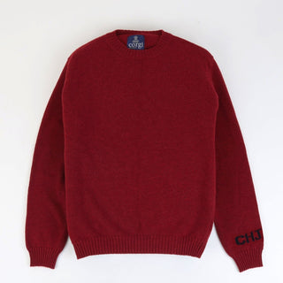Personalised Initial Sweater- sleeve placement - Corgi Socks