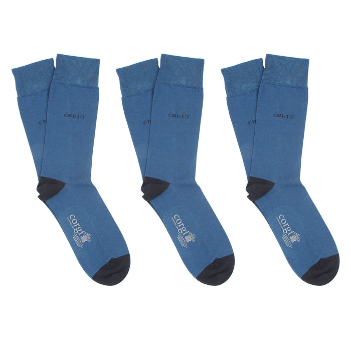 Men's 3-Pair Personalised Socks