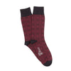 Men's Tartan Cashmere Blend Socks Wine