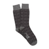 Men's Tartan Cashmere Blend Socks Charcoal