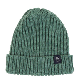 Rib Green Knit Cashmere Beanie - Corgi Socks