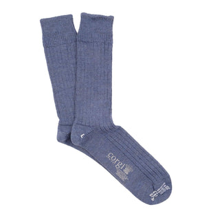 Rib Wool & Cotton Socks - Corgi Socks