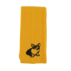 Corgi dog motif scarf in gold