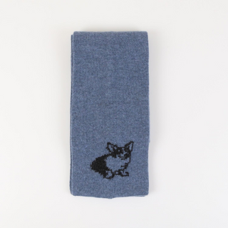 Royal Collection Corgi Dog Small Wool Scarf - Corgi Socks