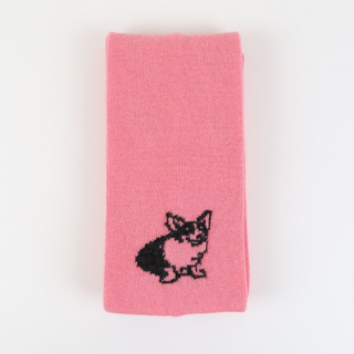 Royal Collection Corgi Dog Small Wool Scarf - Corgi Socks