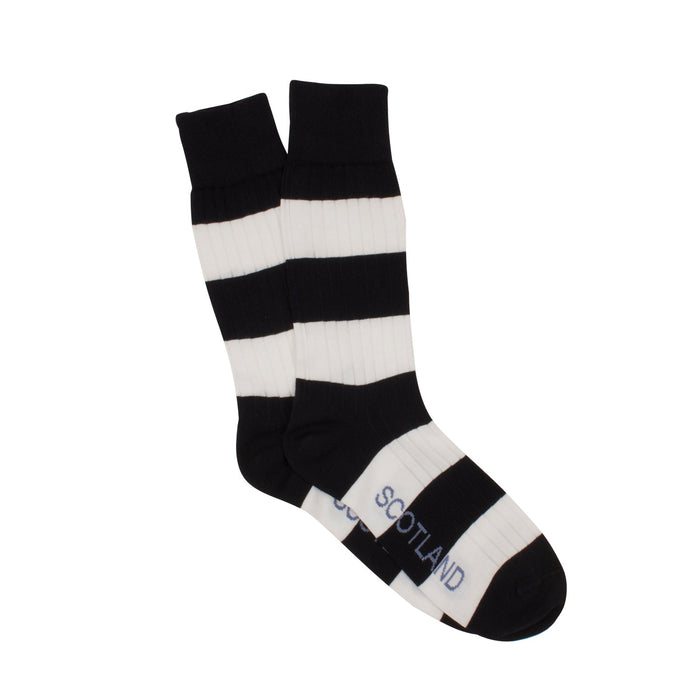 Scottish Stripe Cotton Socks - Corgi Socks