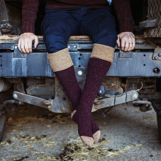 Welly Boot Donegal Wool Sock - Corgi Socks