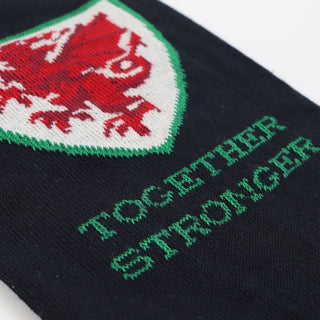 Welsh Football 'Together Stronger' 2-Pair Cotton Gift Box - Corgi Socks