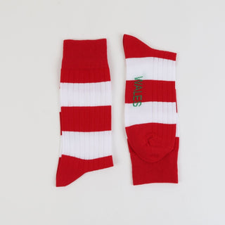 Welsh Rugby Stripe Cotton Socks - Corgi Socks