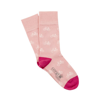 Women's Bicycle Cotton Socks - Corgi Socks