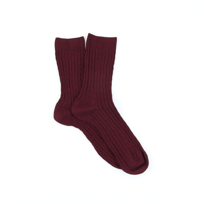 Women's Cabled Mercerised Cotton Socks - Corgi Socks