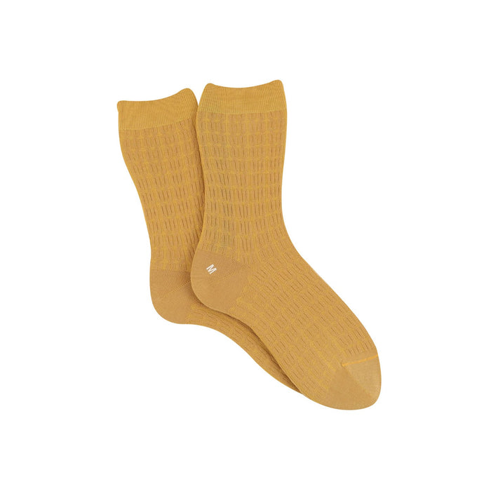 Women's Cabled Mercerised Cotton Socks - Corgi Socks