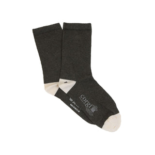 Women's Contrast Heel & Toe Cotton Socks - Corgi Socks