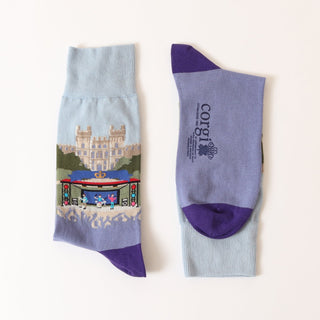 Women's Coronation Windsor Castle Concert Cotton Socks - Corgi Socks
