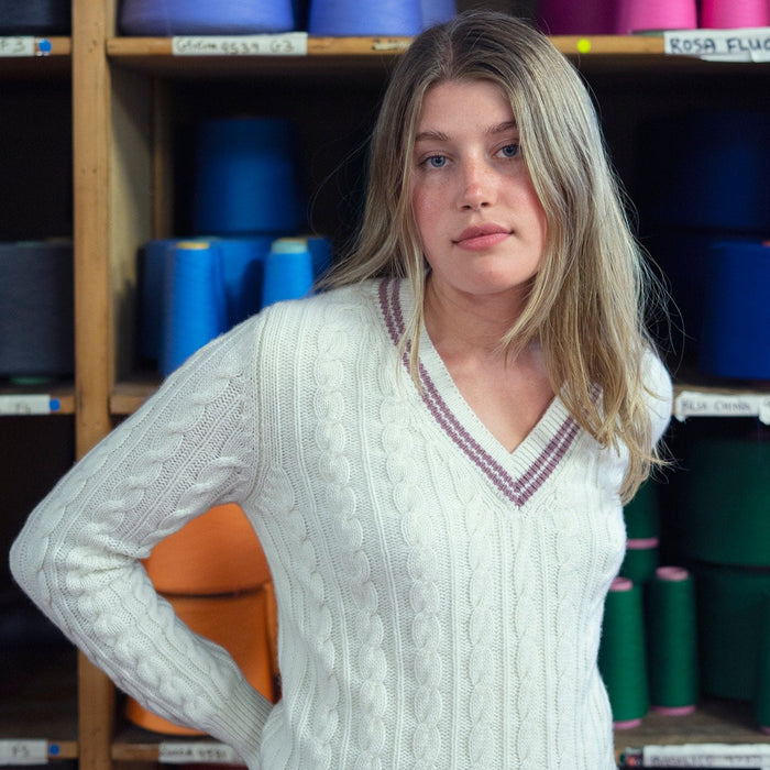 Women's Cricket Style Wool Sweater - Corgi Socks