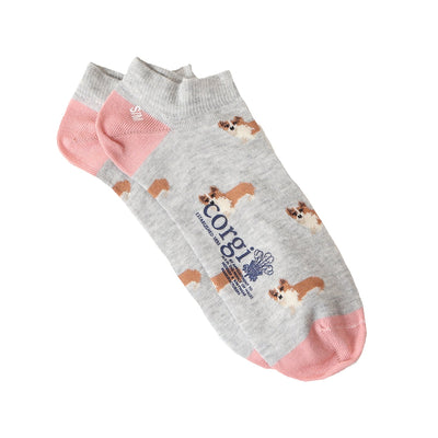 Women's Low Cut Corgi Dog Cotton Socks - Corgi Socks