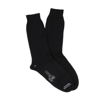 Women's Luxury Hand Knitted Cable Pure Cashmere Socks - Corgi Socks