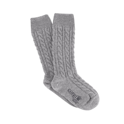 Women's Handmade Cable Pure Cashmere Socks