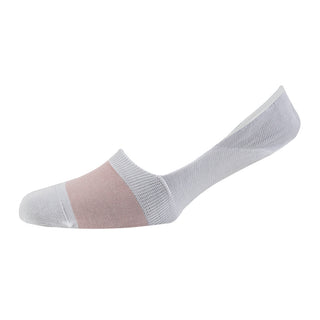 Women's Micro Stripe Mercerised Cotton Invisible Socks - Corgi Socks