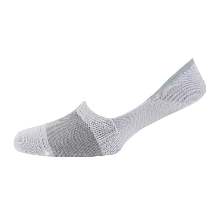 Women's Micro Stripe Mercerised Cotton Invisible Socks - Corgi Socks