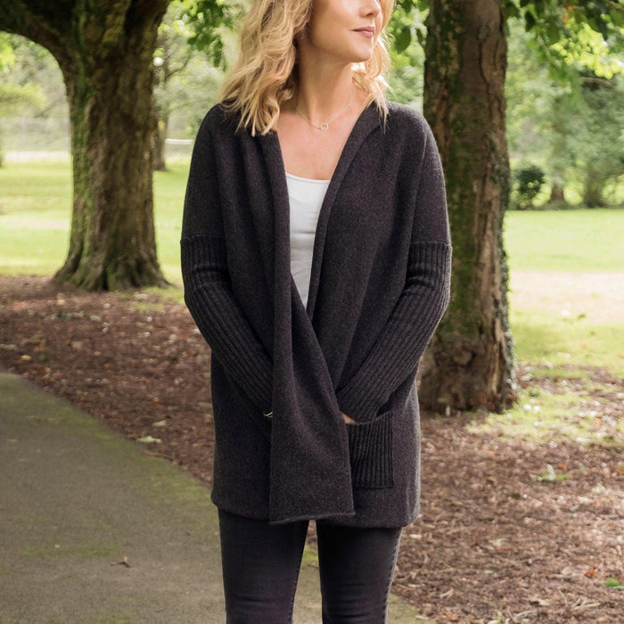 Women's Pure Cashmere Relaxed Fit Cardigan - Corgi Socks