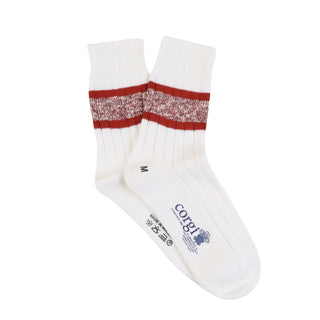 Women's Pure Cotton Sports Stripe Socks - Corgi Socks