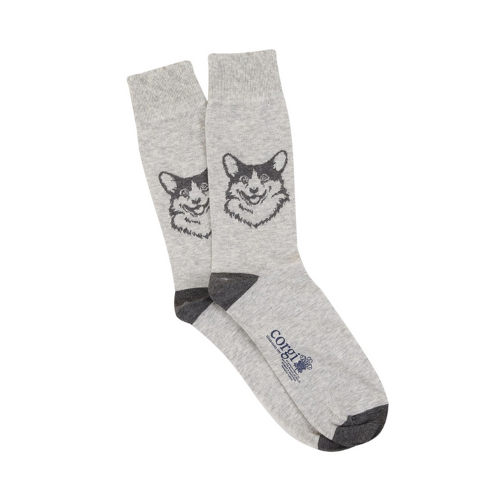 Women's Royal Collection Corgi Dog Cotton Socks - Corgi Socks