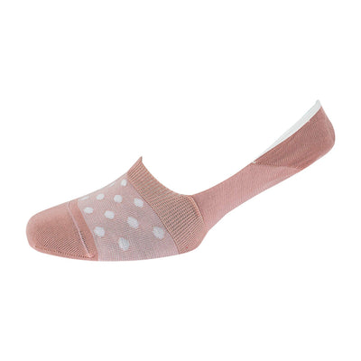 Women's Spotty Mercerised Cotton Invisible Socks - Corgi Socks