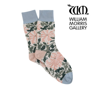 Women's William Morris Honeysuckle 1883 Cotton Socks - Corgi Socks