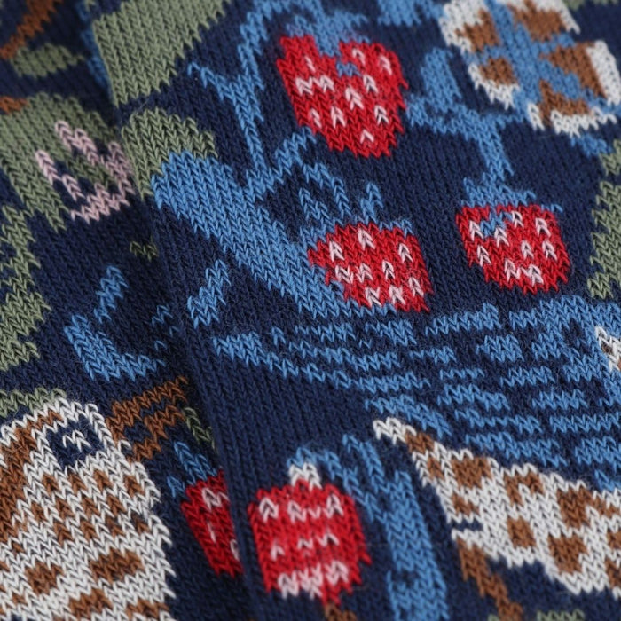 Women's William Morris Strawberry Thief 1883 Cotton Socks - Corgi Socks