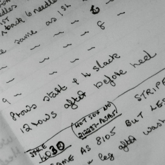 Handwritten notes on a piece of paper with text and numbers.