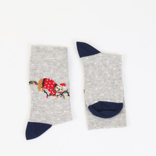 Children's Christmas Sleepy Sloth Cotton Socks