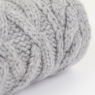 Chunky Cross Cable Knit Cashmere Scarf