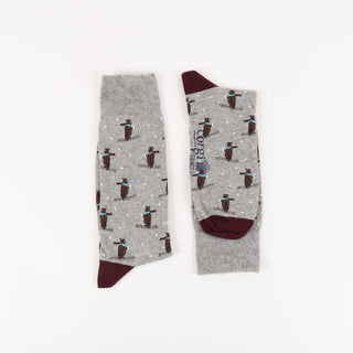 Men's Skiing Bears Cotton Socks
