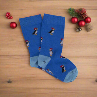 Children's Puffin Cotton Socks