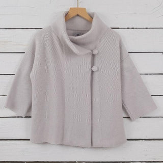 Women's Tuck Stitch Cashmere Swing Jacket